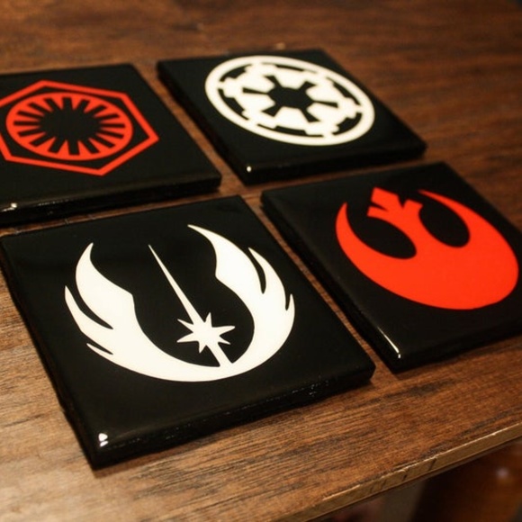 Handmade Star Wars Coasters (Set of Four) - Picture 1 of 3